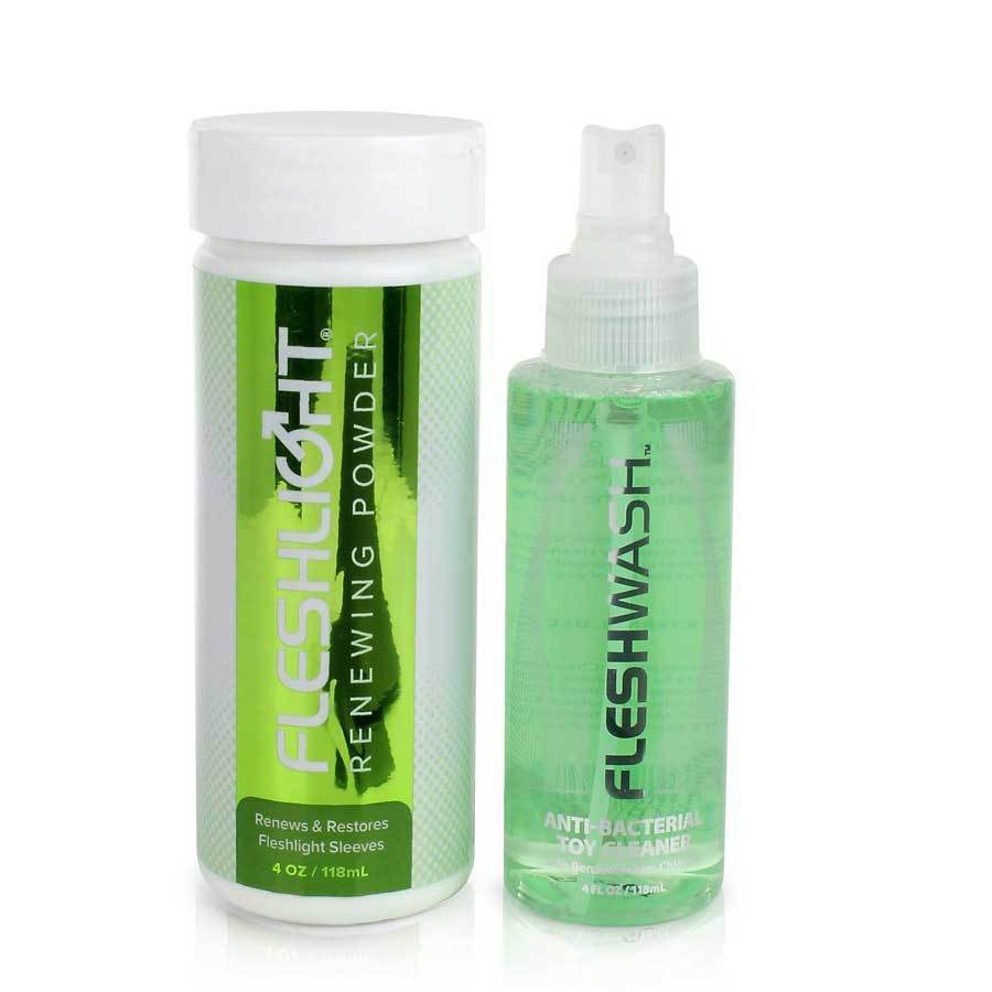 Fleshlight Anti-Bacterial Toy Cleaner and Renewing Powder Set 4 oz