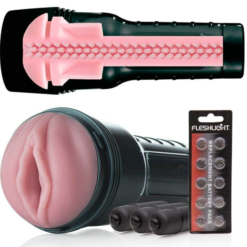 Vibrating Fleshlight - Fleshlight Pink Lady Vibro Vibrating Male Masturbator
