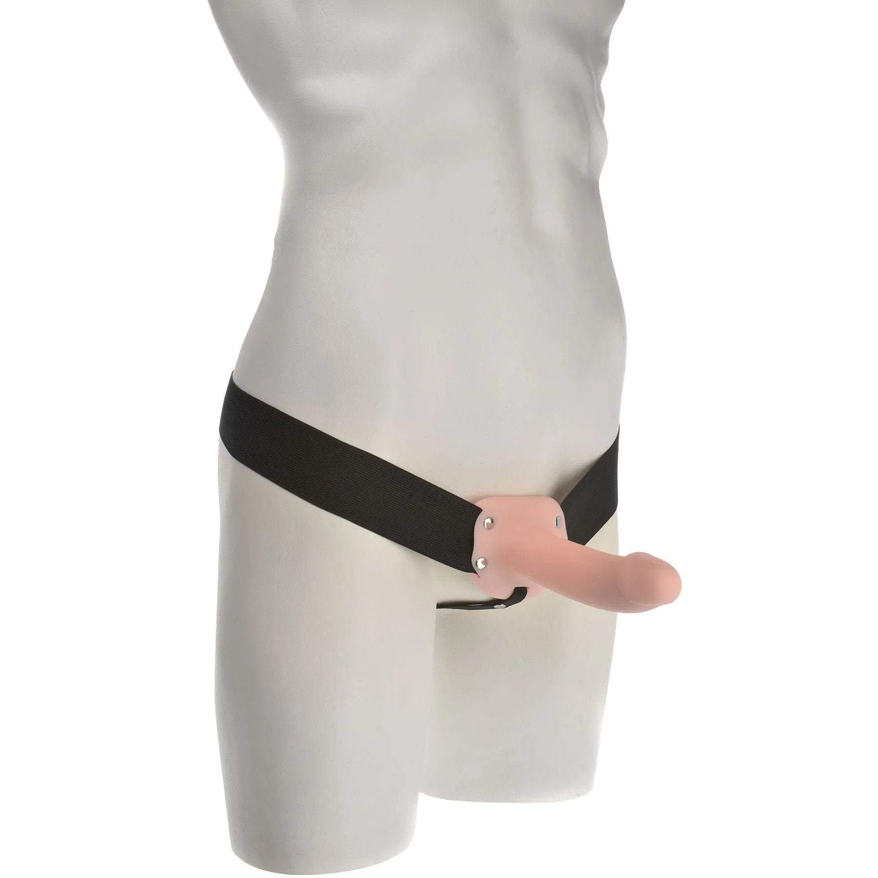 6.5 Inch Flexskin Hollow Strap on Penis Extension Sleeve by Adam and Eve