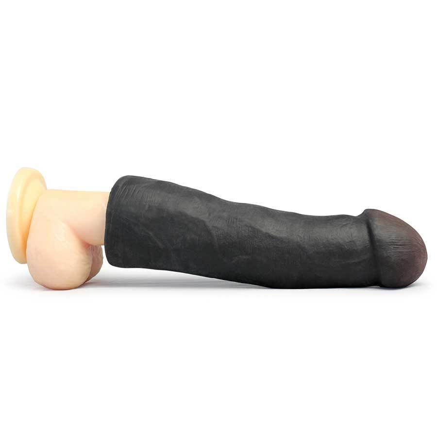 LeBrawn 9 Inch XL Realistic Black Cock Penis Extension Sleeve by SexFlesh The Enhanced Male Reviews on Judge pic pic