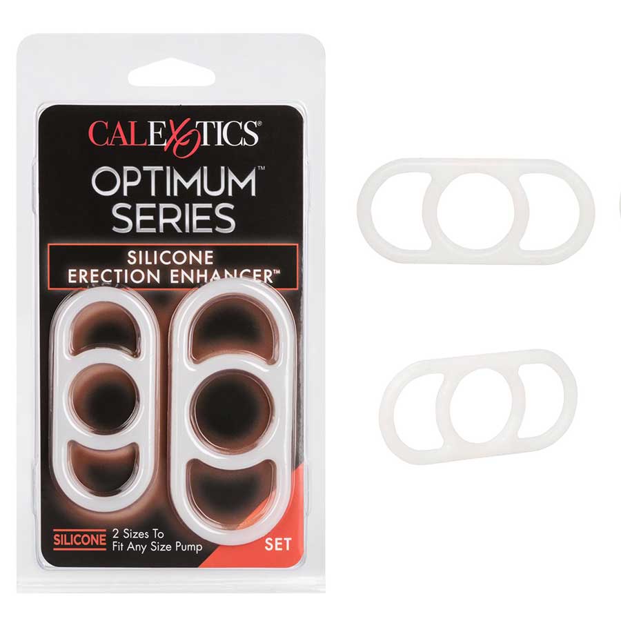 Optimum Series Silicone Erection Enhancer Cock Ring Set by Cal Exotics