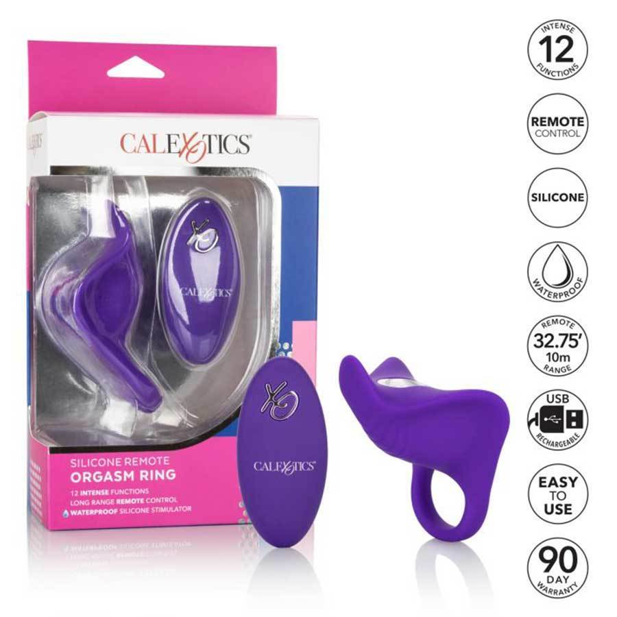 Silicone Remote Controlled Vibrating Orgasm Cock Ring by Cal Exotics