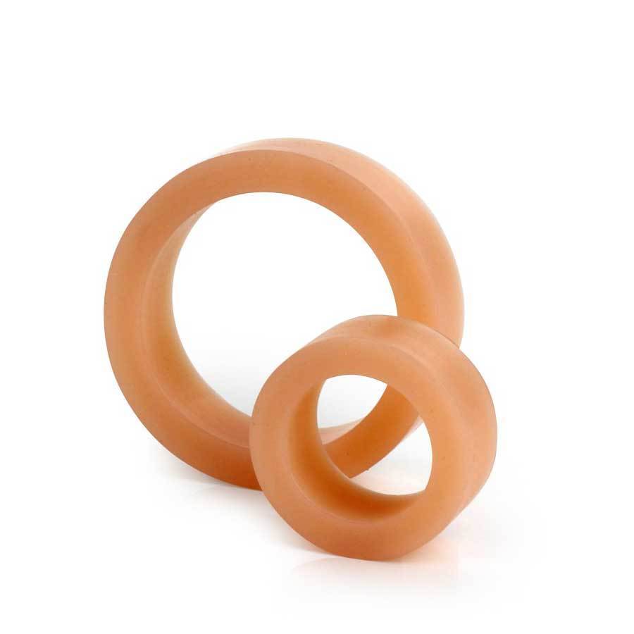 The C-Rings Platinum Premium Silicone Tan Cock Ring Set by Doc Johnson