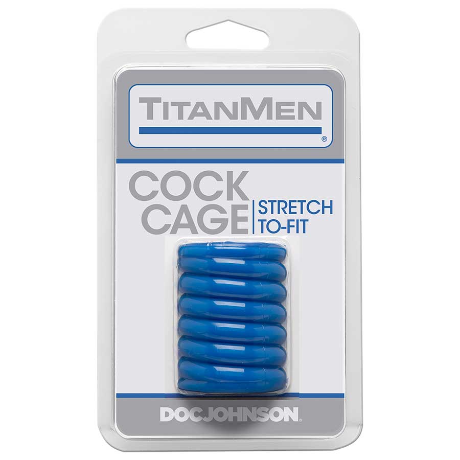 TitanMen Ribbed Stretch-To-Fit Cock Cage Girth Enhancer