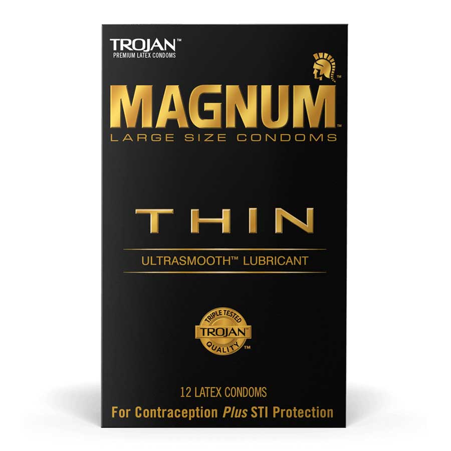 Trojan Magnum Thin Latex Condoms 12 Pack