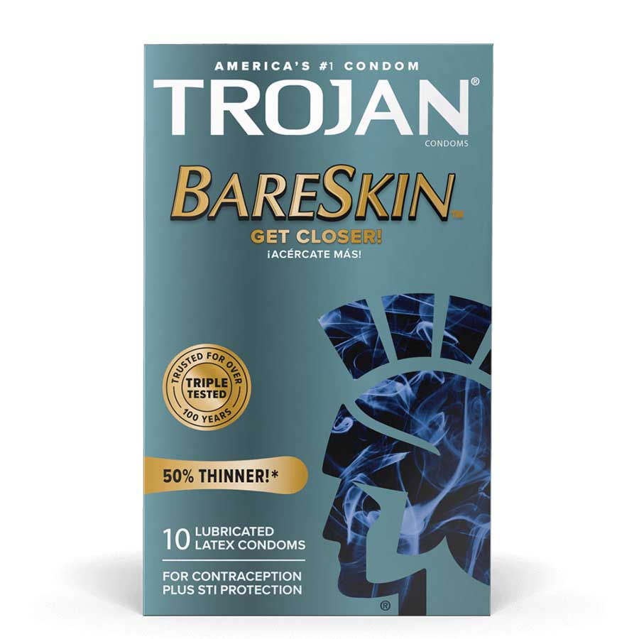 Trojan Sensitivity BareSkin Lubricated Condoms 10 Pack