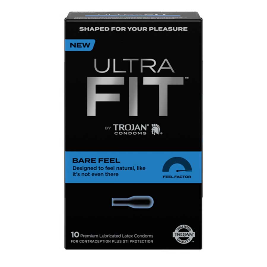 Trojan Ultrafit Bare Feel Latex Condoms 10 Pack