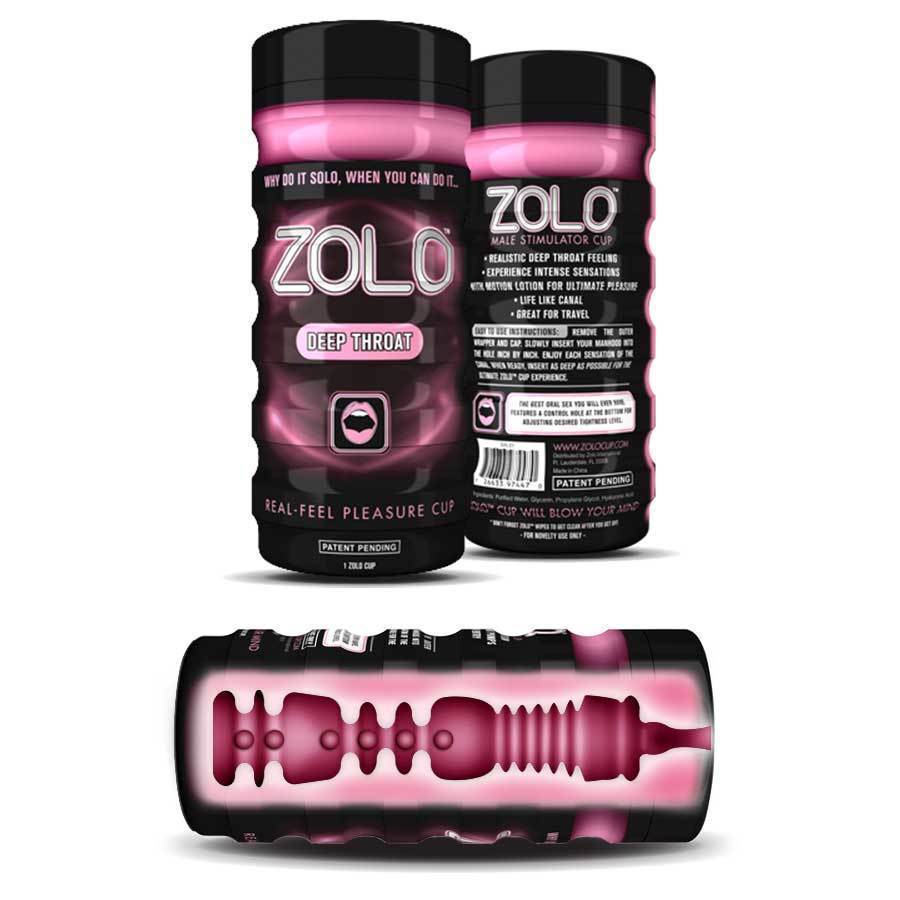 Zolo Male Masturbator Cup Deep Thoat Blow Job Sleeve