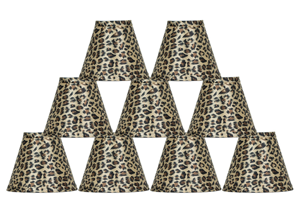 cheetah print chandelier shades