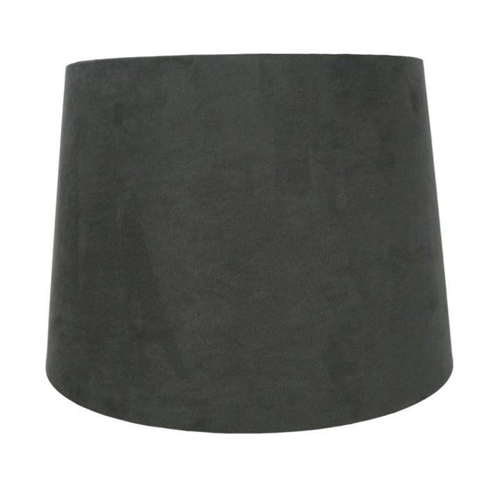 grey suede lampshade