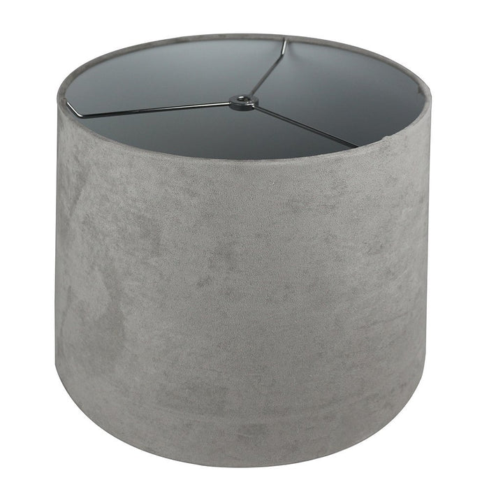 grey suede lampshade