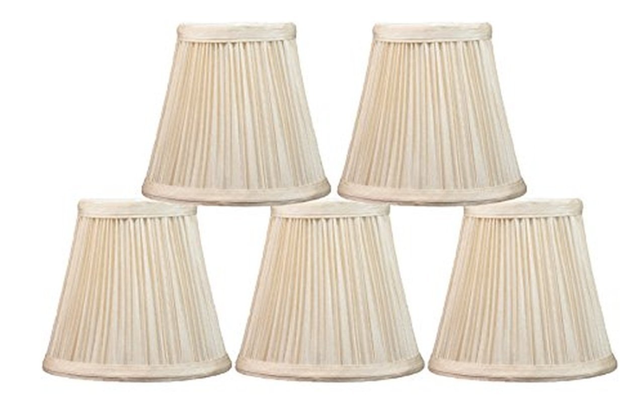 Mushroom Pleated 5-inch Chandelier Lamp Shade - 6 Colors ...
