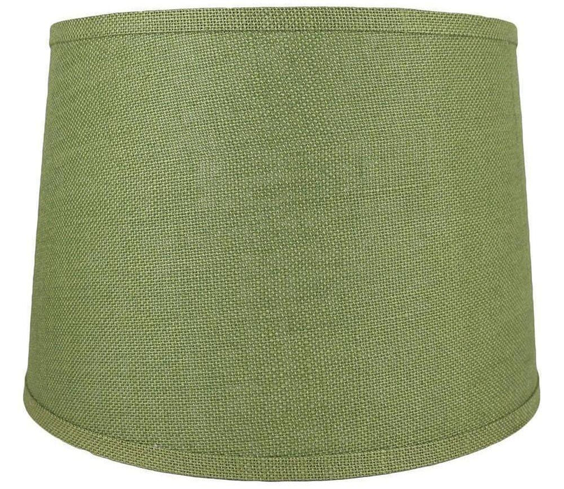 burlap drum lampshade