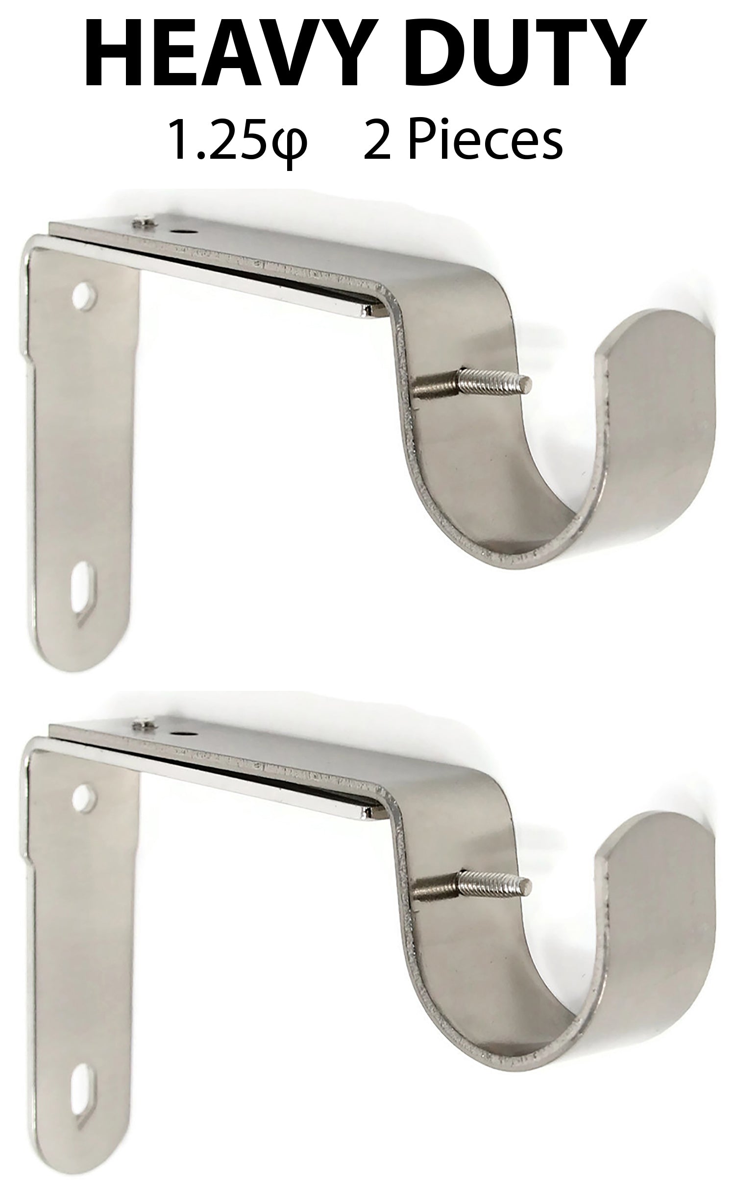 1 1 4 Adjustable Curtain Rod Bracket 7 Finishes Urbanest