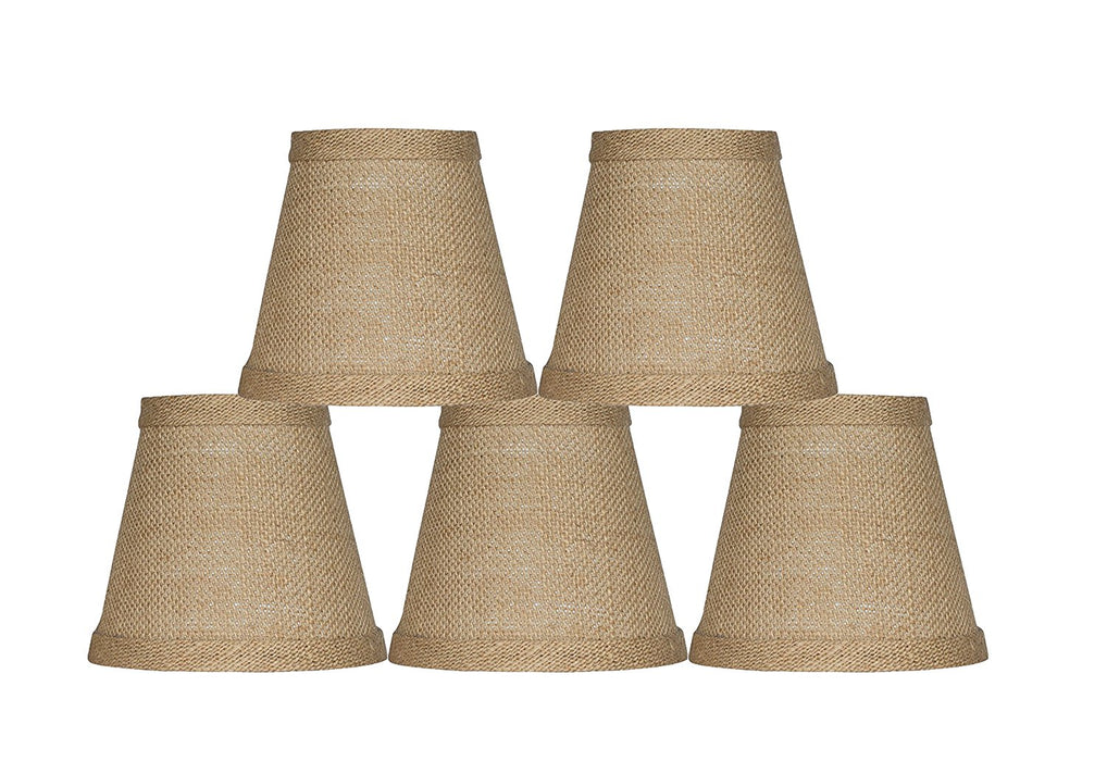 burlap chandelier lamp shades