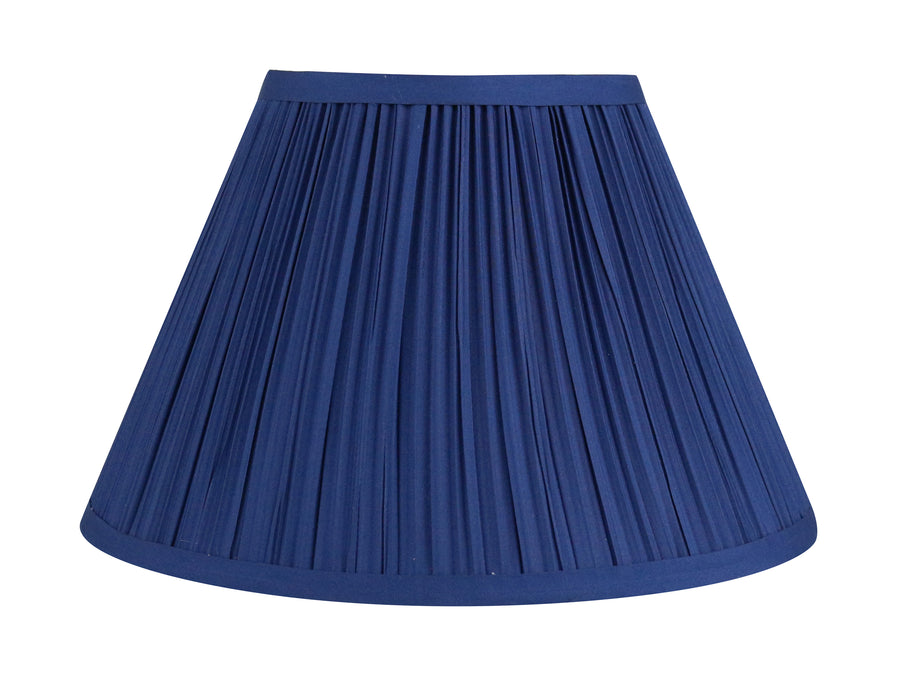 navy silk lampshade