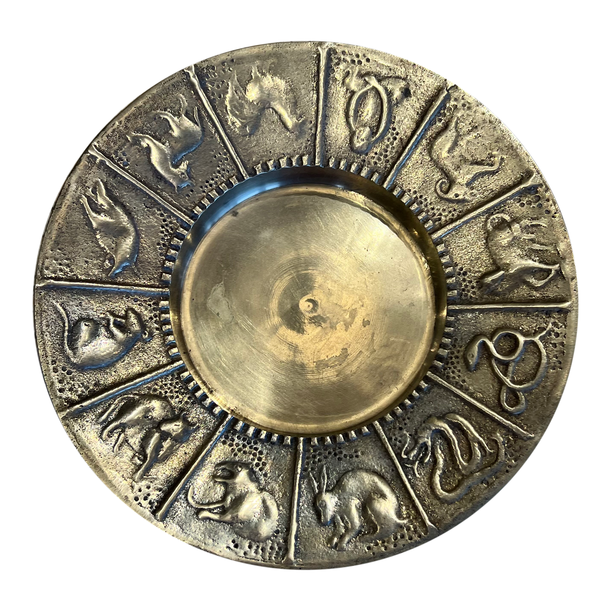 Chinese Zodiac Brass Catch All