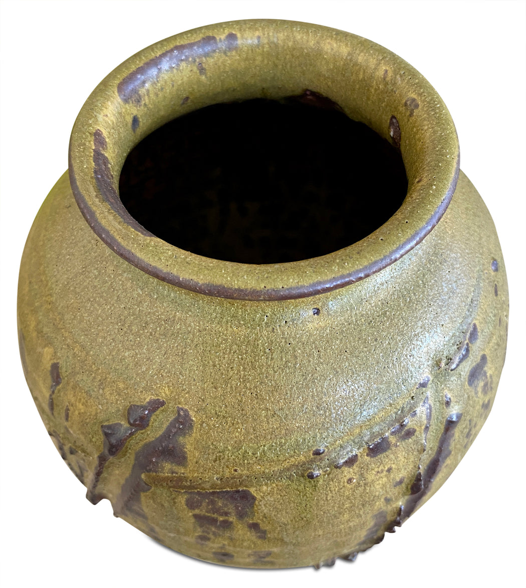 Yellow Studio Pottery Vase
