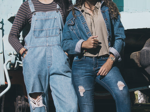 Women wearing denim