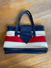 Load image into Gallery viewer, Mod Blue White Red purse
