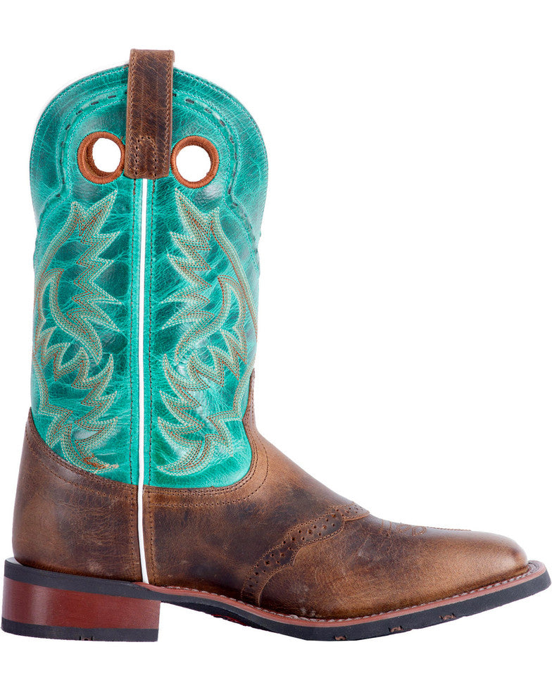 Ward Tan Turquoise Western Boot 