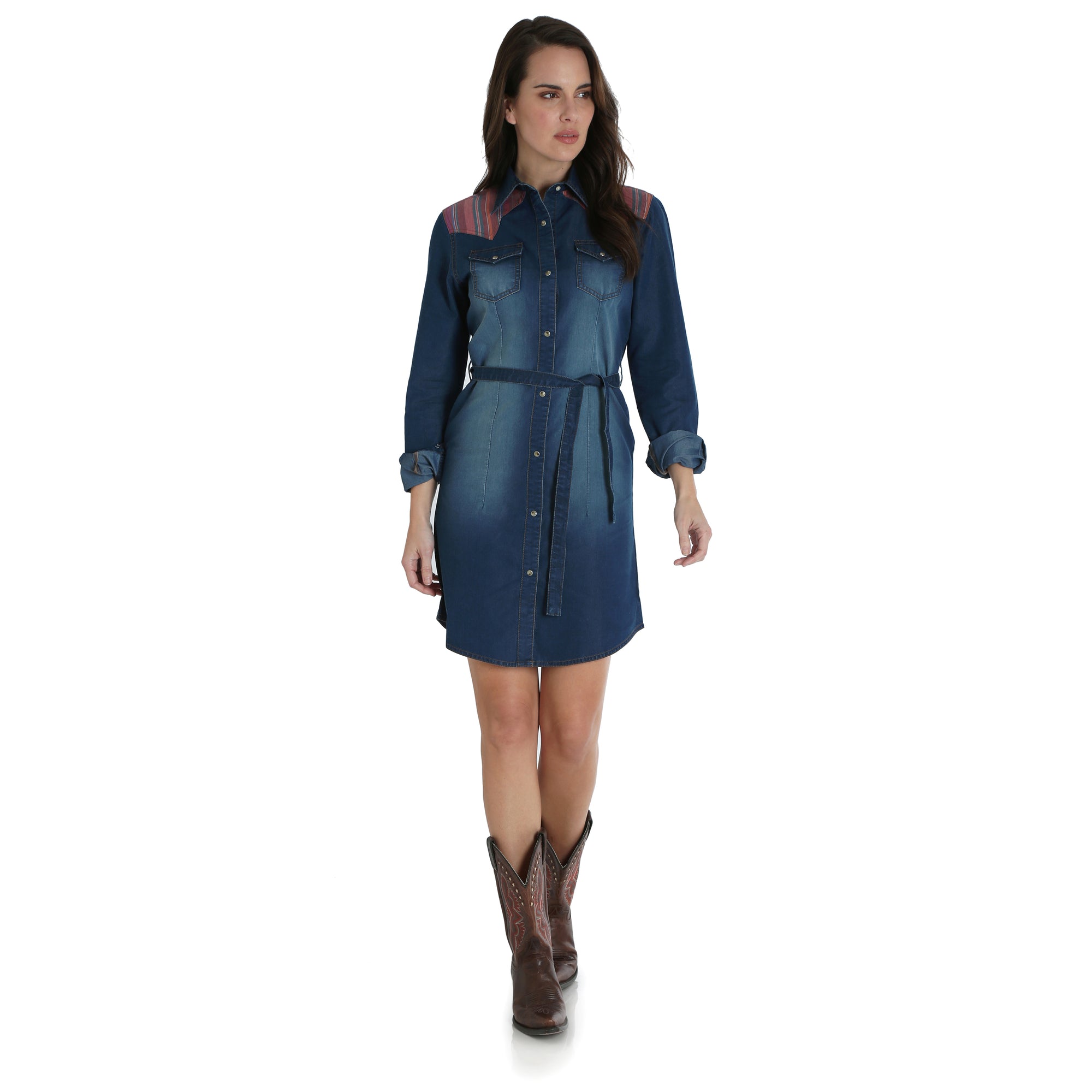 long sleeve womens denim dress