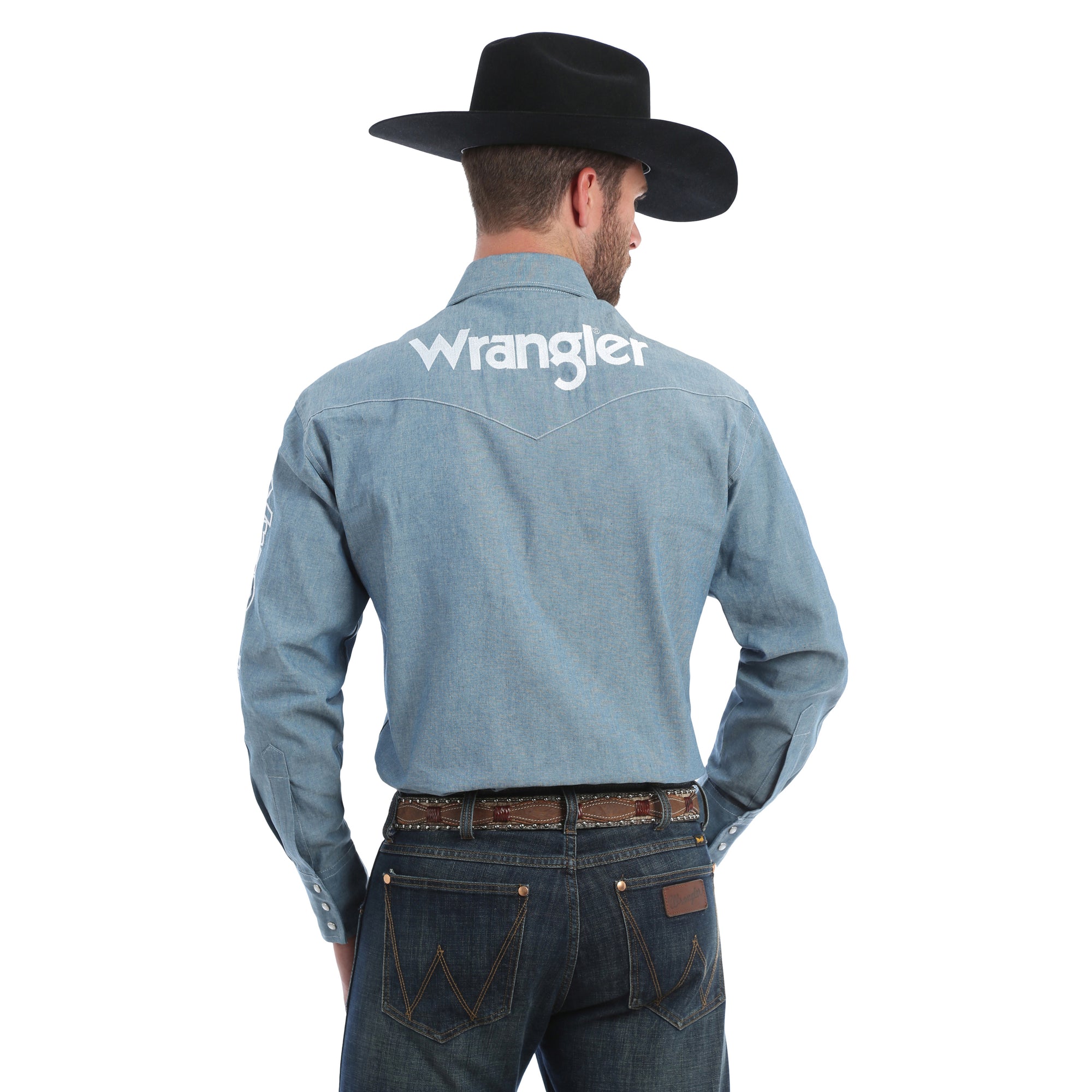 Wrangler Men's Logo Long Sleeve Shirt - Centerville Western Store