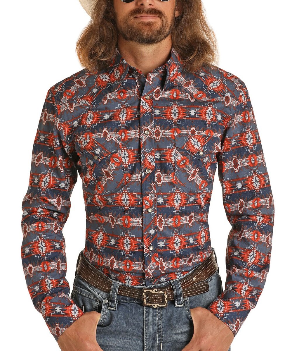 Centerville Western Stores - Men's Long Sleeve Western Shirts Tagged 