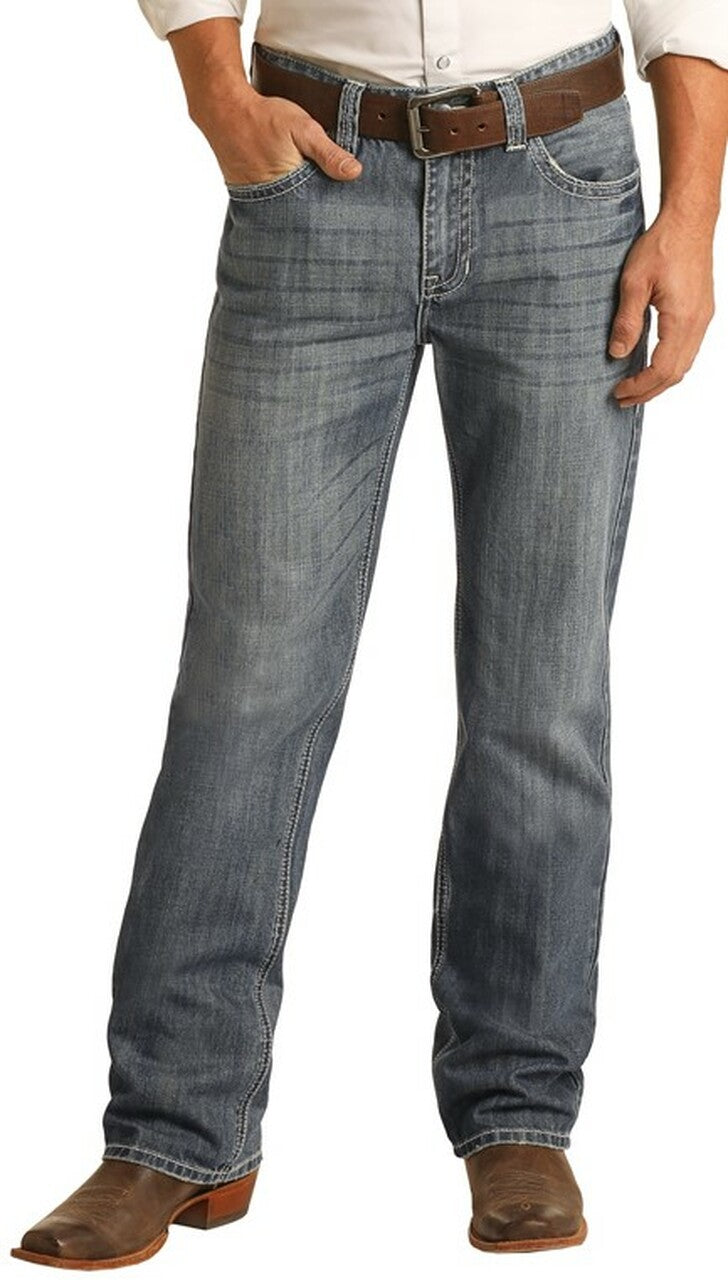 Rock & Roll Denim Men's Relaxed Fit Straight Bootcut Jeans - Centerville  Western Store