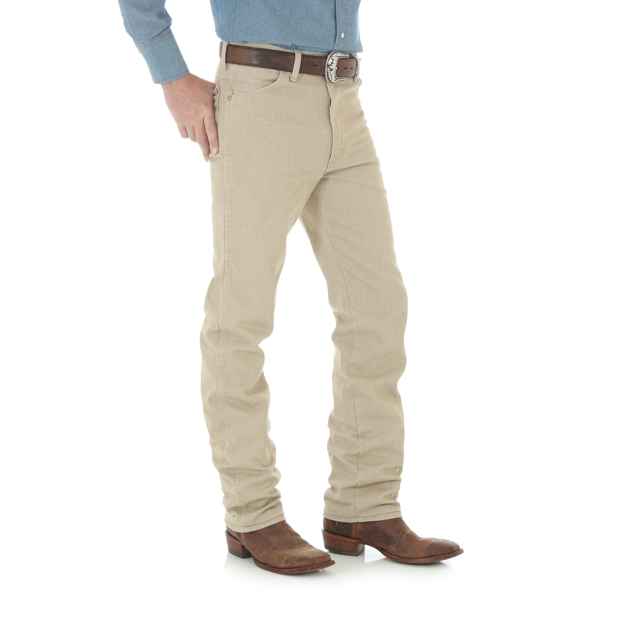 tan wrangler jeans mens