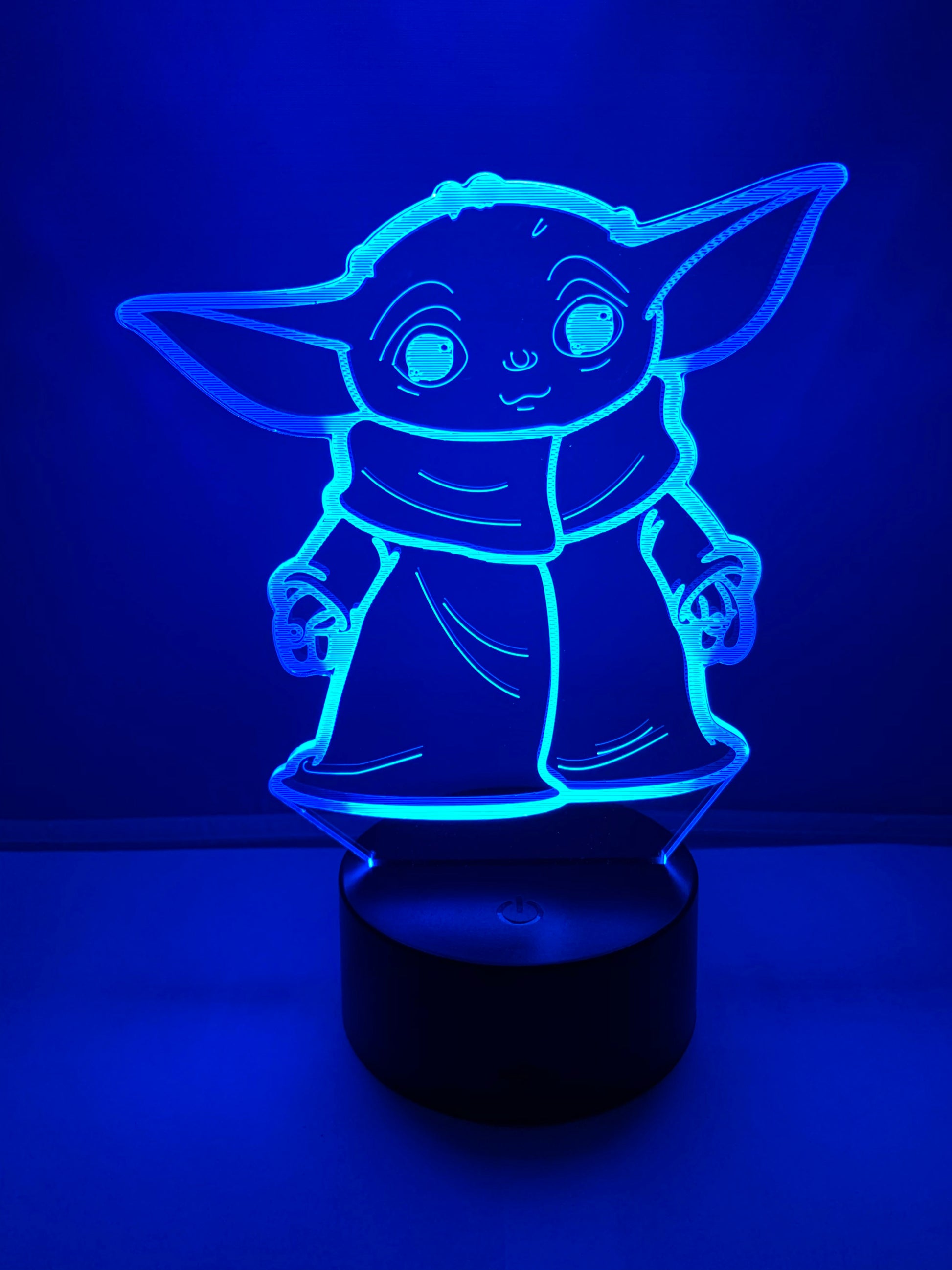 Lampe 3d Del Grogu Bebe Yoda Star Wars Legends Of Pixel