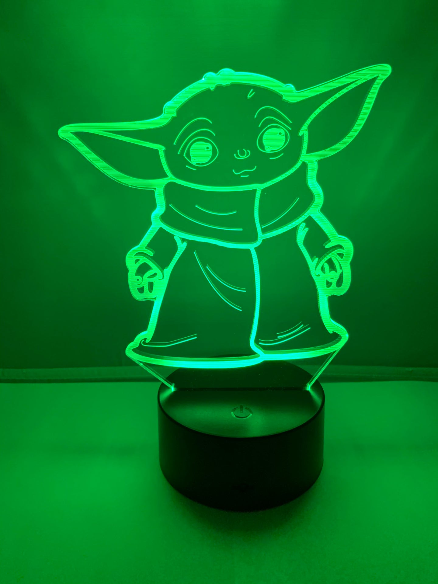 Lampe 3d Del Grogu Bebe Yoda Star Wars Legends Of Pixel