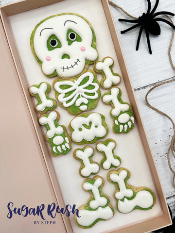 Bonechilling Skelly Halloween Cookies