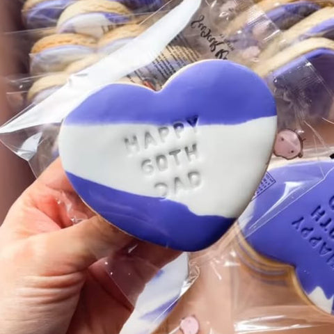 custom debossed message gift cookies