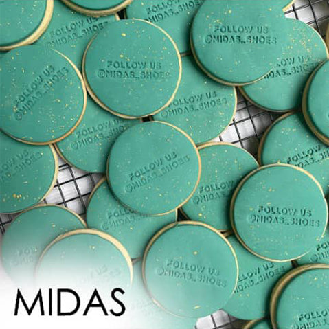 Midas Shoes Custom Debossed Cookies