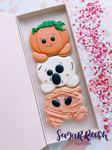 spooky halloween custom gift cookies