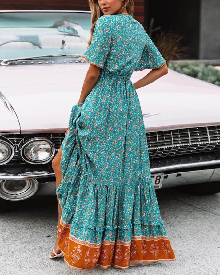 turquoise maxi