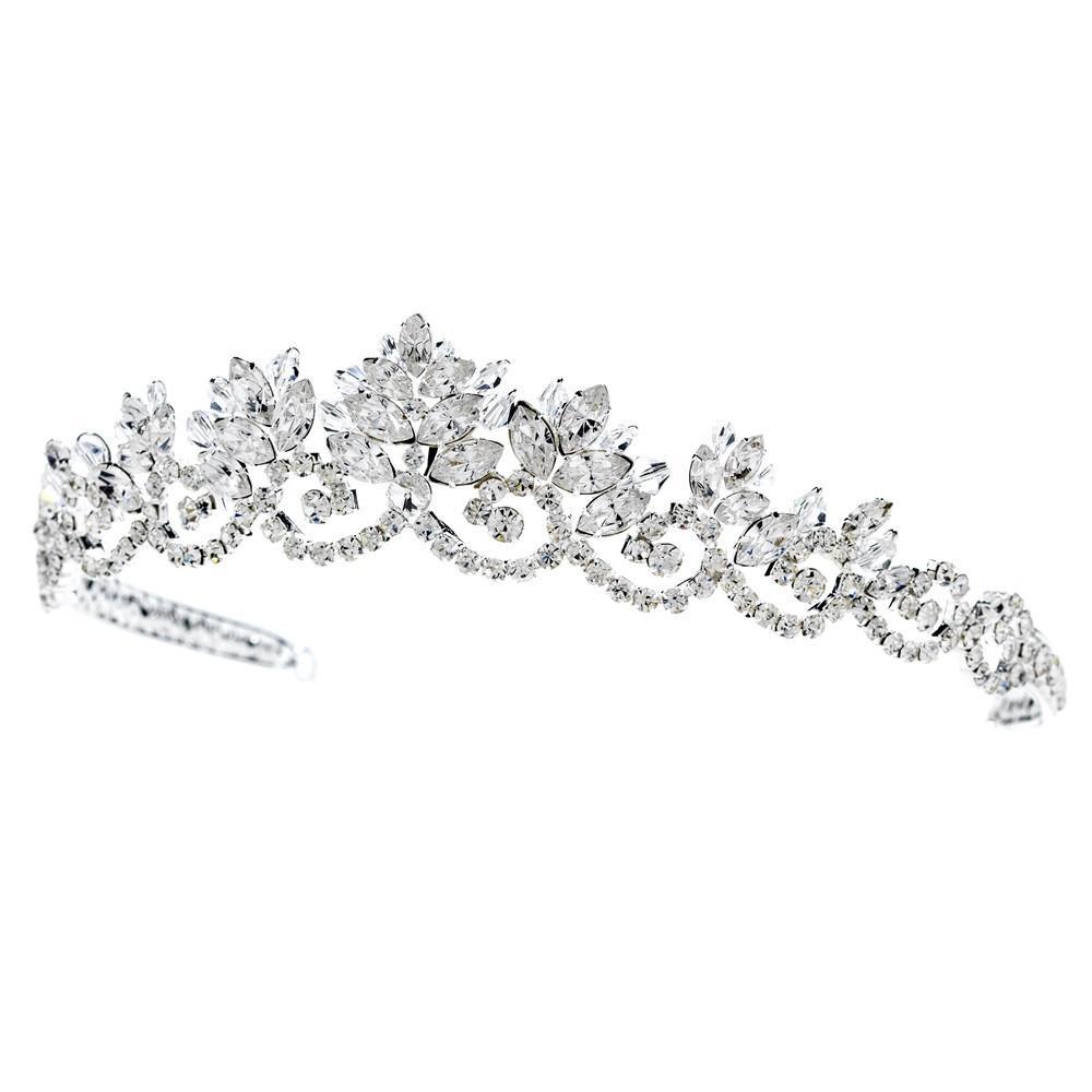 Vintage Inspired Swarovski Crystal Bridal Tiara – La Bella Bridal ...