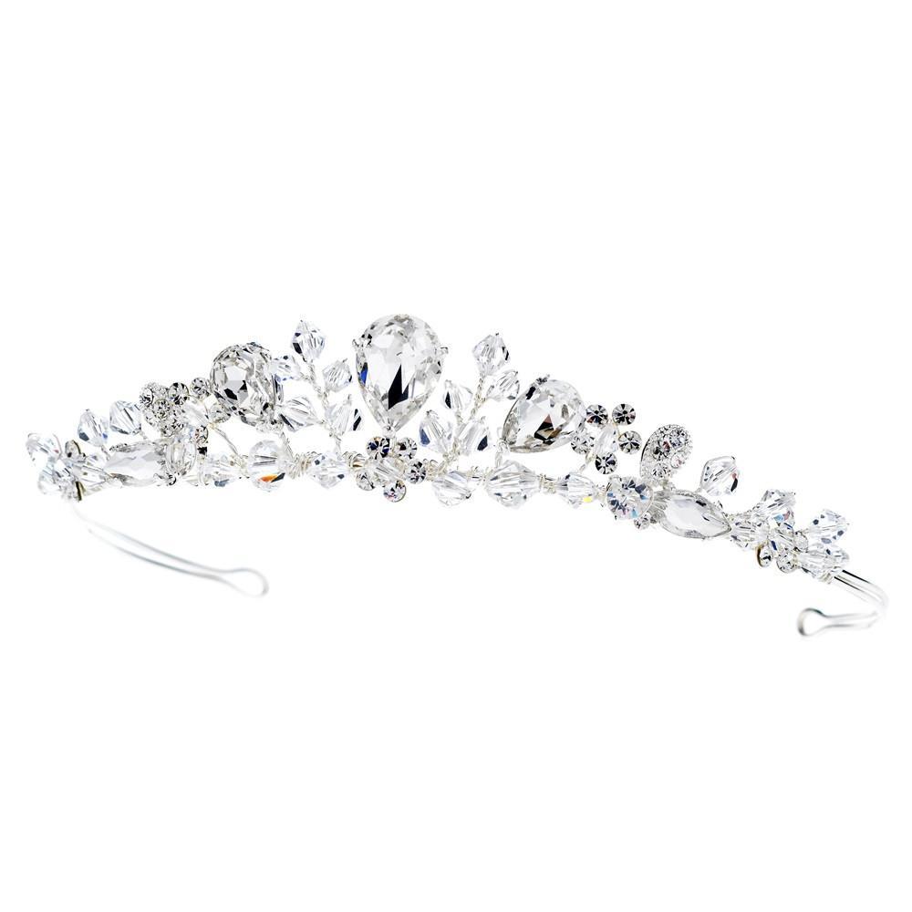 Swarovski Silver Bridal Tiara – La Bella Bridal Accessories