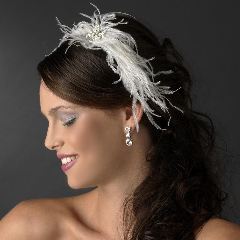 ostrich feather headband