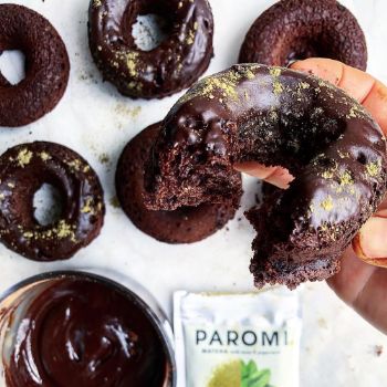 Cocoa Matcha Mint Donuts