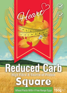 Low Carb Wheat Square Pasta With Eggs-heart-cafe.co.uk