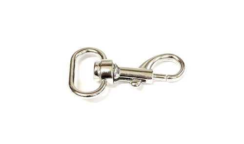 25mm Small Snap Hook Clips Clasp Trigger Nickel Plated For Bags