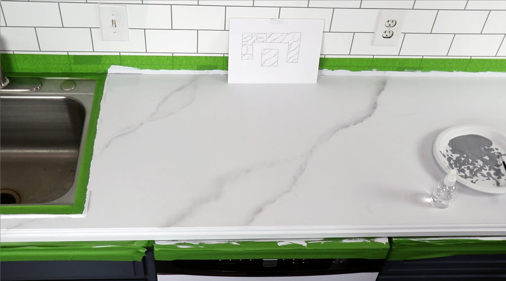 Paint your laminate to look like Marble - Giani DIY countertop paint kit