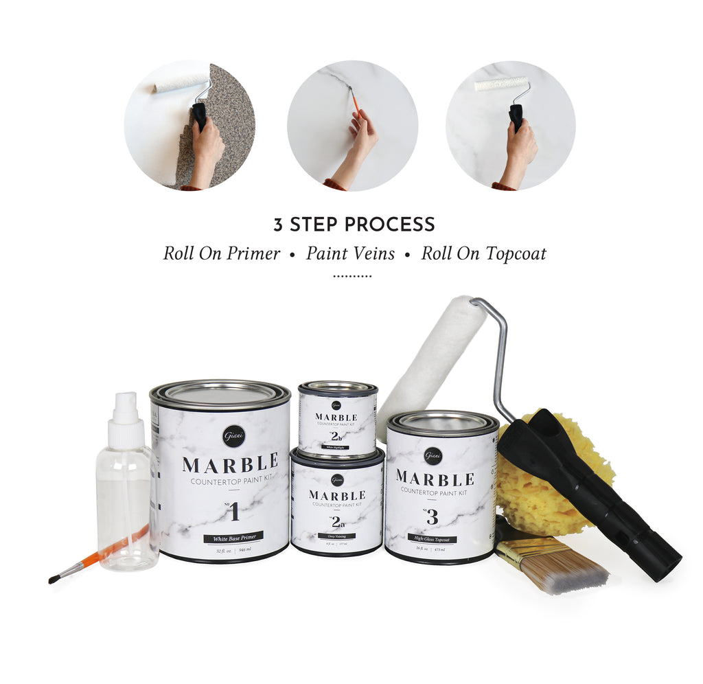 Giani Marble Countertop Paint Kit - Easy DIY Marble Countertops!