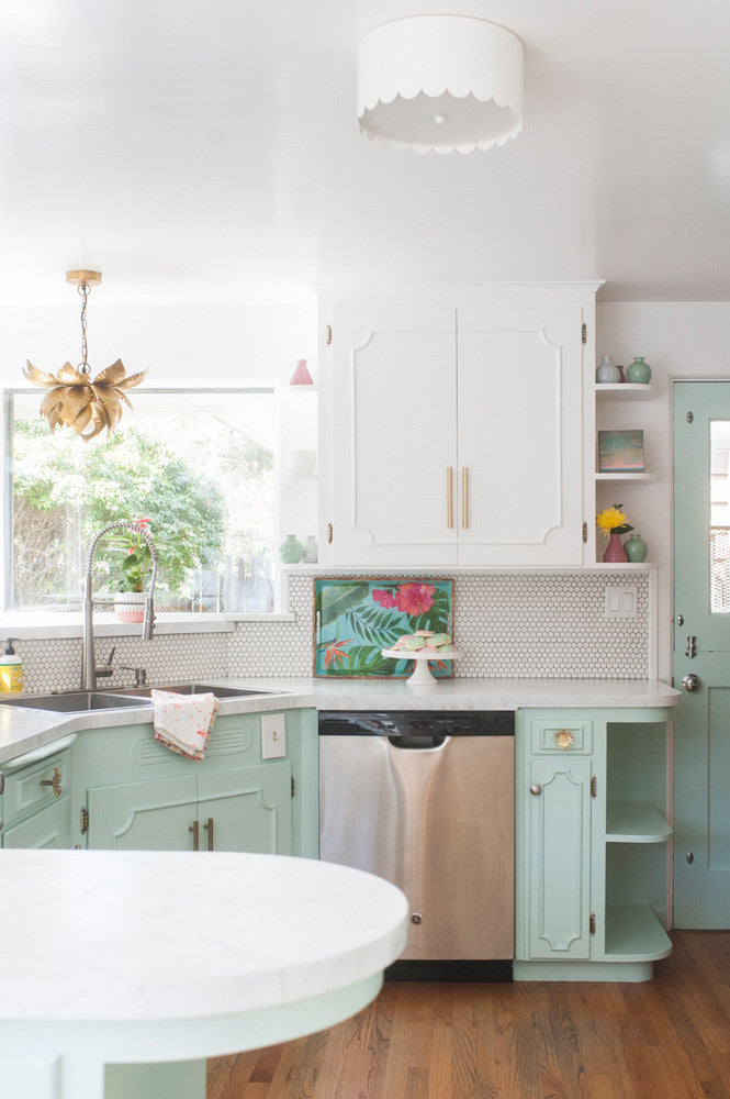 Mint Green Tiles and Cream Appliances Bring Retro Charm Back to This 1950s  Kitchen