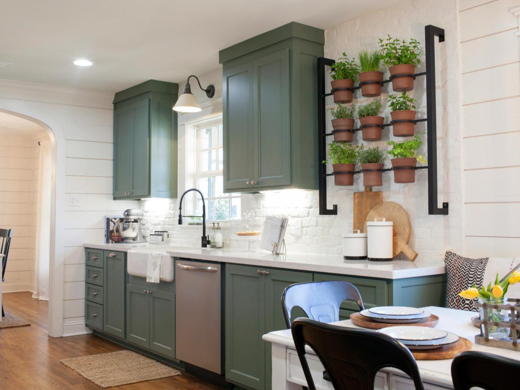 Kitchen envylove the farmhouse sink & jadite green touc…