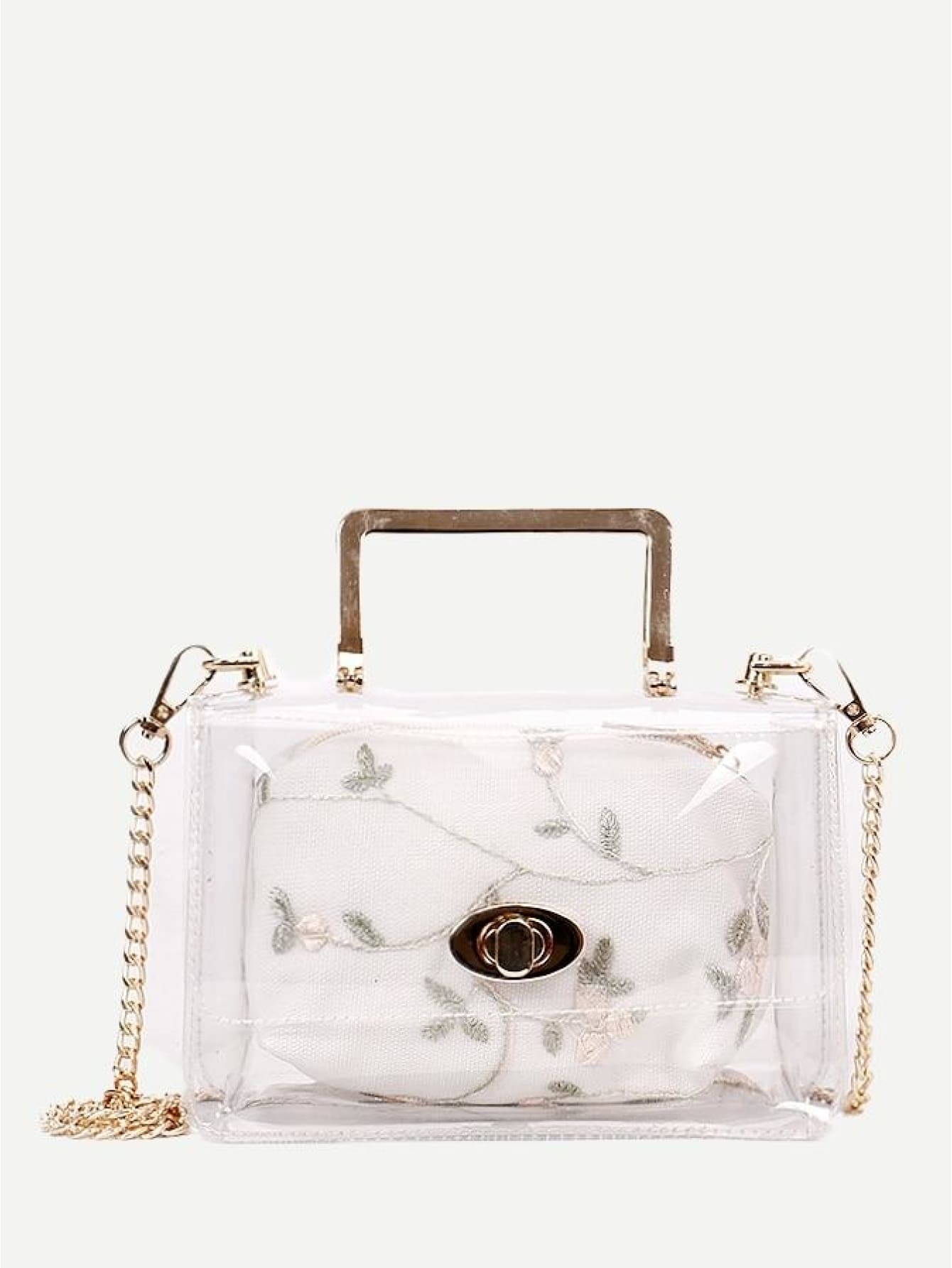 clear chain bag