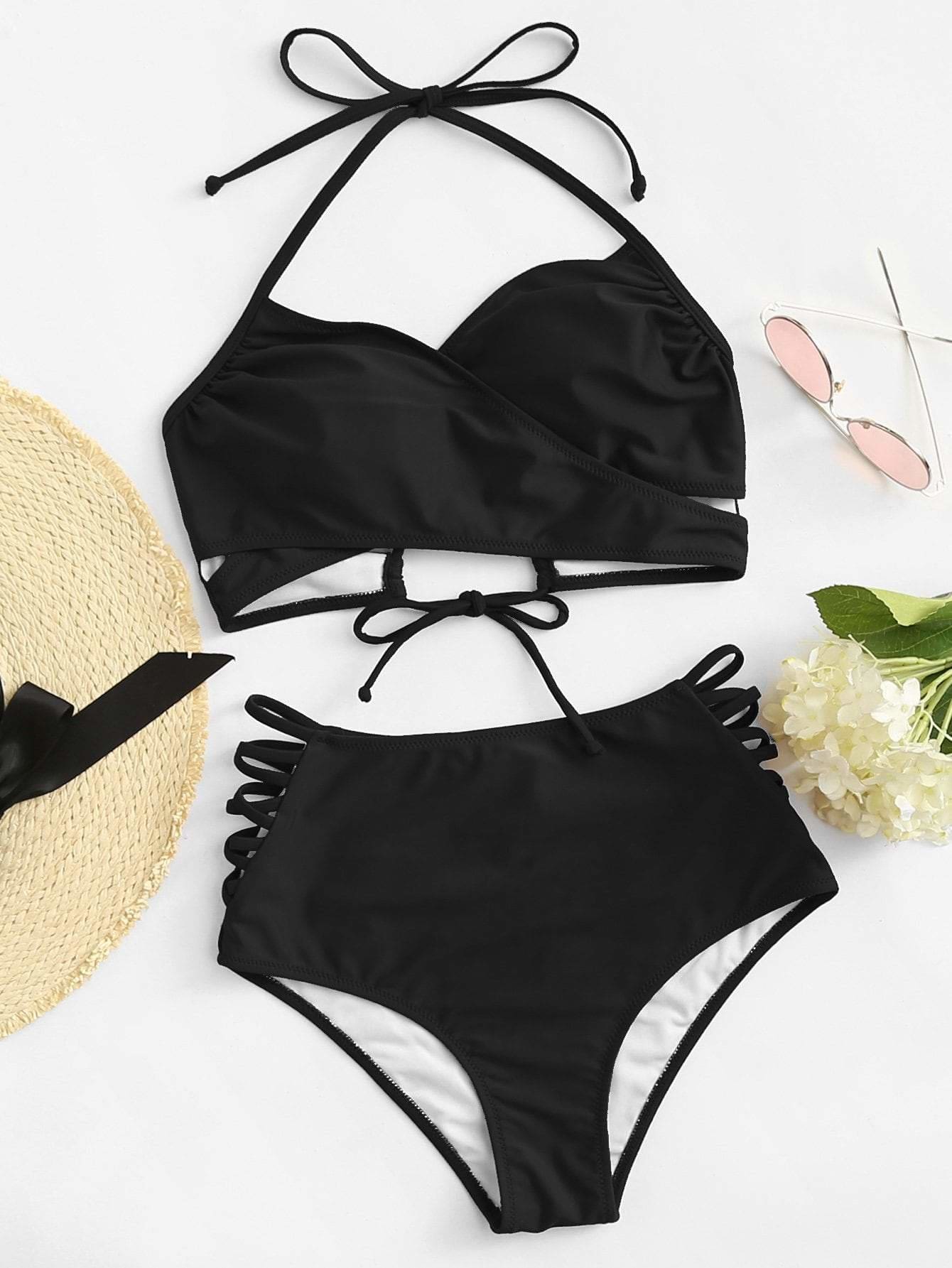 strappy bikini set