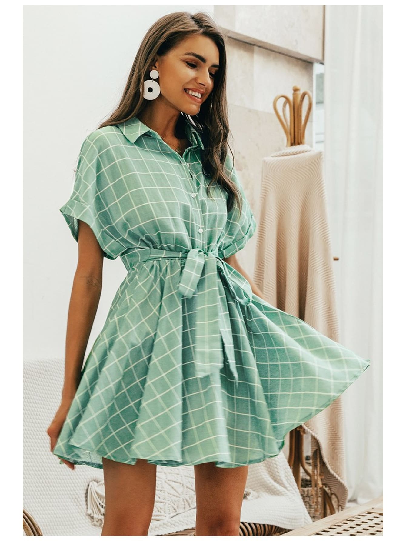 light green summer dress